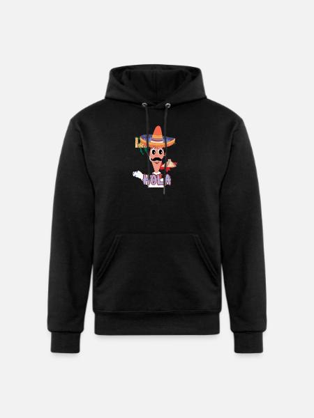 Multilingual - Mexican Shirt - Champion Unisex Powerblend Hoodie - black
