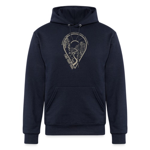 Find Your Trail Location Pin: National Trails Day - Champion Unisex Powerblend Hoodie