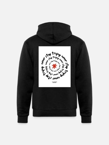 Never Stop Trying - Champion Unisex Powerblend Hoodie - black