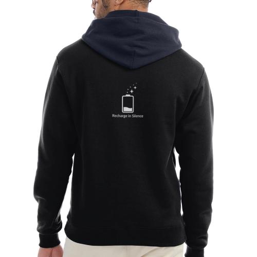 Recharge in Silence Introvert Gift Hoodie - Champion Unisex Powerblend Hoodie