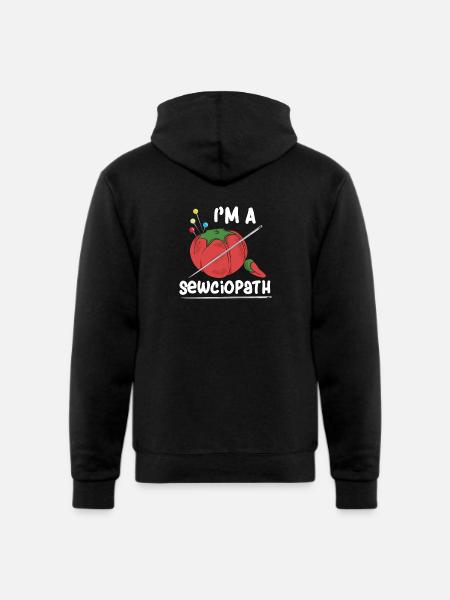 Sewing Quilting Gifts Woman - Champion Unisex Powerblend Hoodie - black