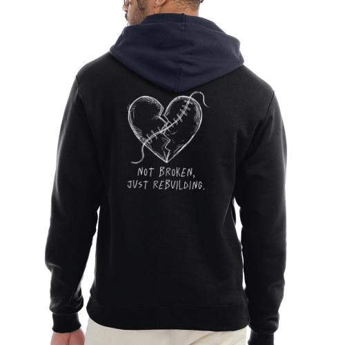 Not Broken Just Rebuilding Hoodie | Healing Heart - Champion Unisex Powerblend Hoodie