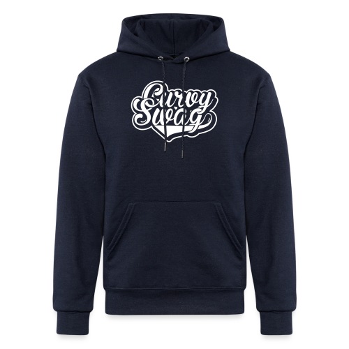 Curvy Swag Reversed Out Design - Champion Unisex Powerblend Hoodie
