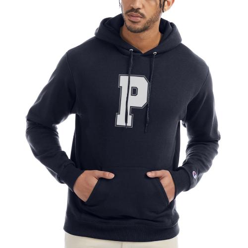 White Letter P – Varsity Alphabet Monogram - Champion Unisex Powerblend Hoodie