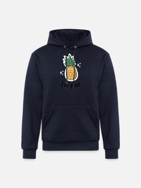 I'm pine - Champion Unisex Powerblend Hoodie - navy