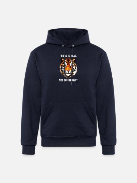 Tigr Face - Champion Unisex Powerblend Hoodie - navy