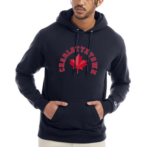 Charlottetown with maple leaf - Champion Unisex Powerblend Hoodie