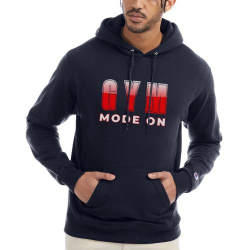 Gym Mode On Fitness Typography Design - Champion Unisex Powerblend Hoodie