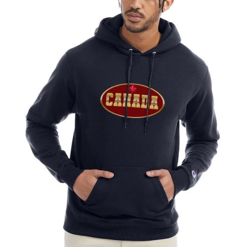 Canada in golden letters - Champion Unisex Powerblend Hoodie