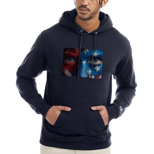 USA: Painted for the Flag - Champion Unisex Powerblend Hoodie
