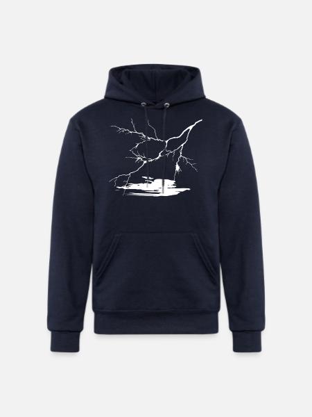 Flash in the night - Champion Unisex Powerblend Hoodie - navy