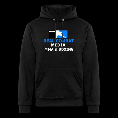 RCM MMA & BOXING Light Blue White Text - Champion Unisex Powerblend Hoodie