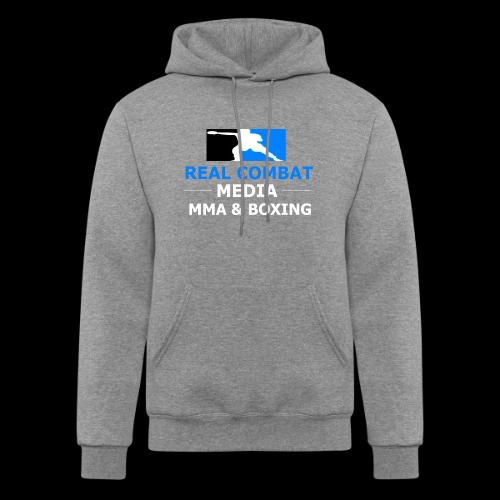 RCM MMA & BOXING Light Blue White Text - Champion Unisex Powerblend Hoodie
