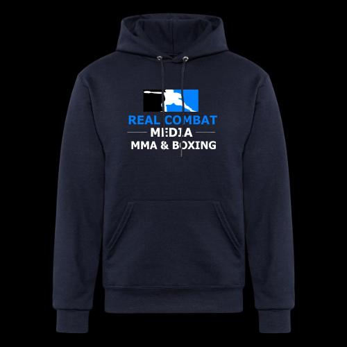 RCM MMA & BOXING Light Blue White Text - Champion Unisex Powerblend Hoodie