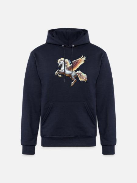 Legendary Pegasus - Champion Unisex Powerblend Hoodie - navy