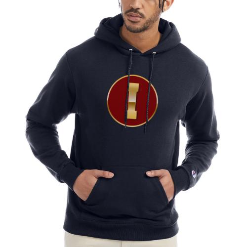Letter I – Capital Varsity Alphabet Monogram - Champion Unisex Powerblend Hoodie