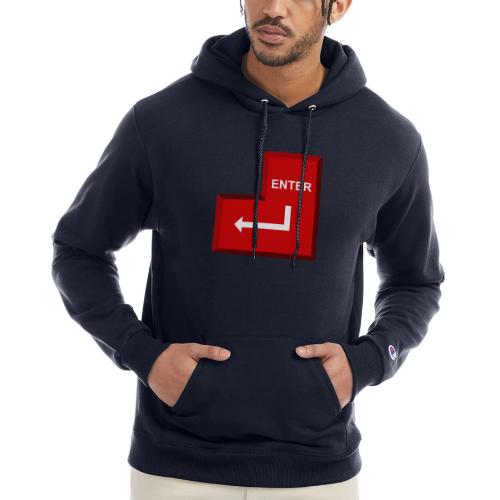 Just Press Enter - Champion Unisex Powerblend Hoodie