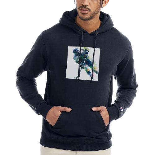 Hockey: Frozen Motion - Champion Unisex Powerblend Hoodie