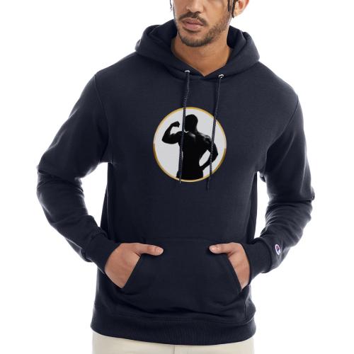 Bodybuilder: Classic Flex Emblem - Champion Unisex Powerblend Hoodie