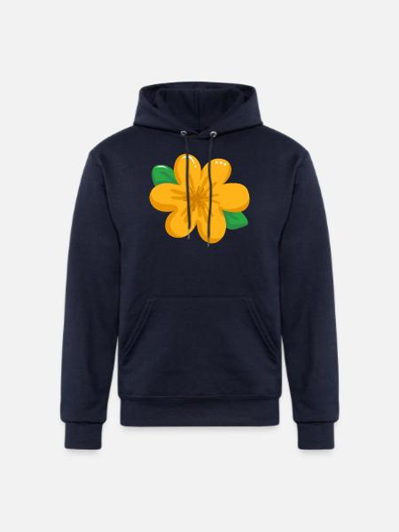 flower 1 1 - Champion Unisex Powerblend Hoodie - navy