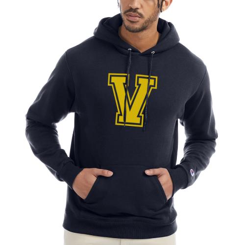Letter V – Capital Athletic Alphabet Monogram - Champion Unisex Powerblend Hoodie