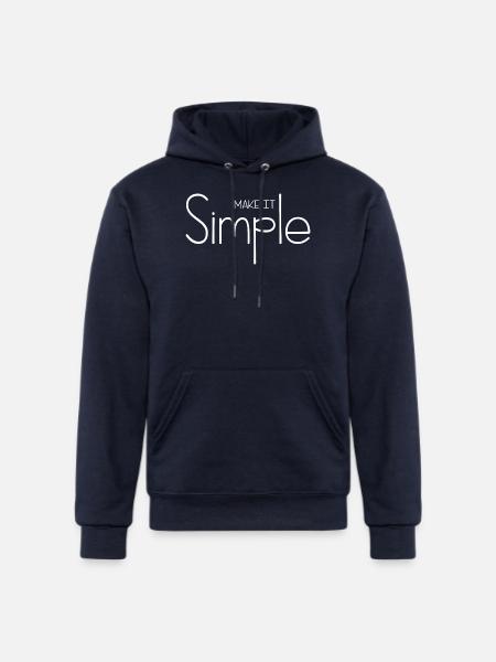 Make It Simple - Champion Unisex Powerblend Hoodie - navy