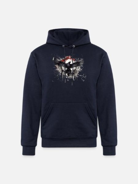 Raven - Champion Unisex Powerblend Hoodie - navy