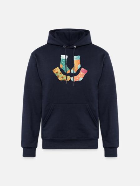 Cute Socks - Champion Unisex Powerblend Hoodie - navy
