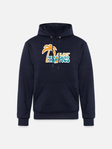 Flint Tropics Retro - Champion Unisex Powerblend Hoodie - navy
