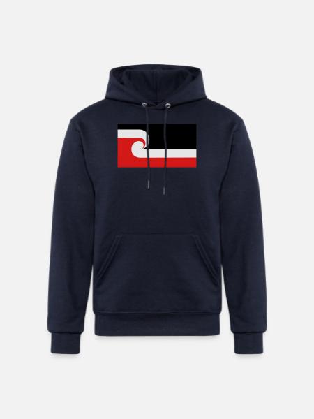 Maori Flag - Champion Unisex Powerblend Hoodie - navy