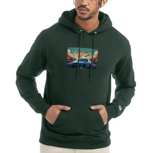 Fetterhund Motorsports with racecar - Champion Unisex Powerblend Hoodie