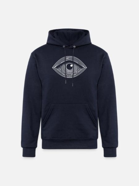 GOD EYE 2 - Champion Unisex Powerblend Hoodie - navy