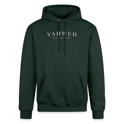 Yahweh Established 0000 in white - Champion Unisex Powerblend Hoodie