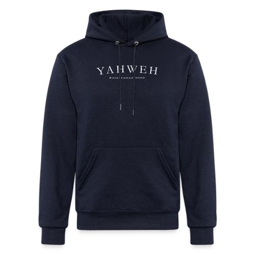 Yahweh Established 0000 in white - Champion Unisex Powerblend Hoodie
