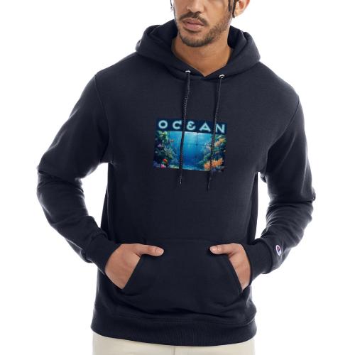 Ocean: Tropical Drift - Champion Unisex Powerblend Hoodie