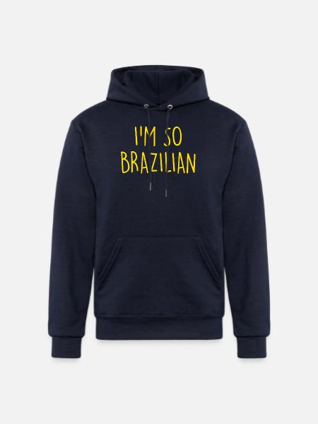 I'm so Brazilian Brazil - Champion Unisex Powerblend Hoodie - navy