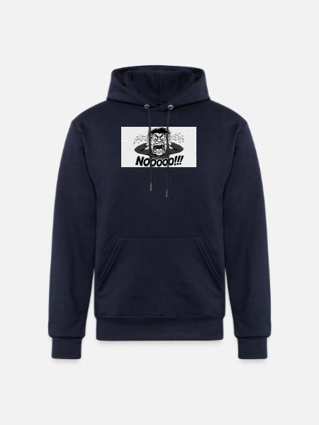 Noooo Scream Comic Style - Champion Unisex Powerblend Hoodie - navy