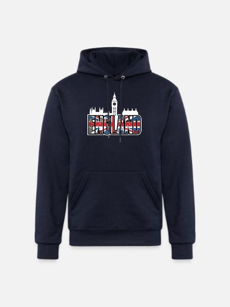 England - Champion Unisex Powerblend Hoodie - navy