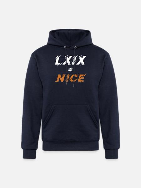 LXIX in latin - Champion Unisex Powerblend Hoodie - navy