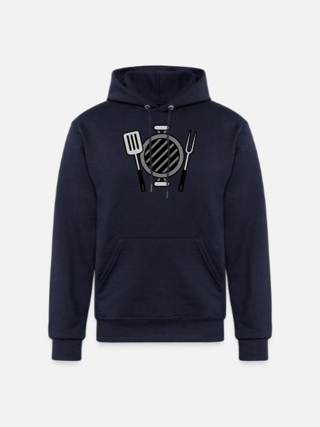 BBQ grill master charcoal - Champion Unisex Powerblend Hoodie - navy
