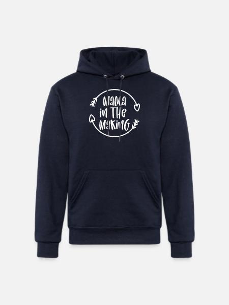 Mama In The Making - Champion Unisex Powerblend Hoodie - navy