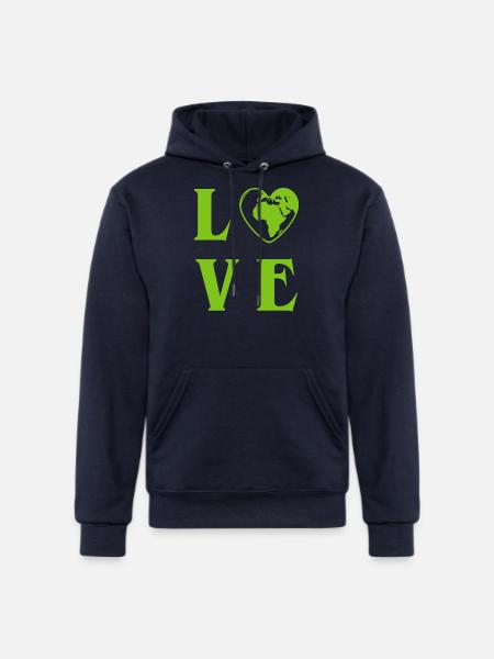 Love Planet Earth - Champion Unisex Powerblend Hoodie - navy