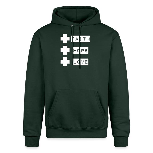 3 crosses , faith hope love