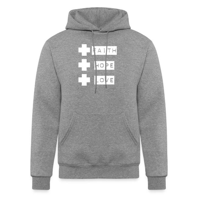 3 crosses , faith hope love
