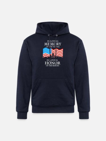 911 in loving memory - Champion Unisex Powerblend Hoodie - navy