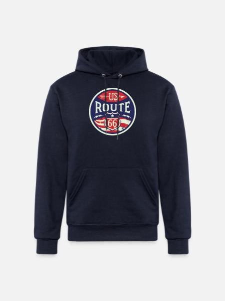US route - Champion Unisex Powerblend Hoodie - navy
