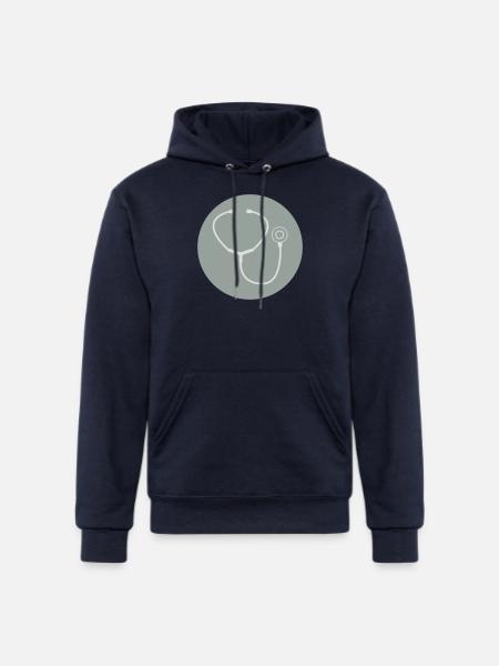 Stethoscope - Champion Unisex Powerblend Hoodie - navy