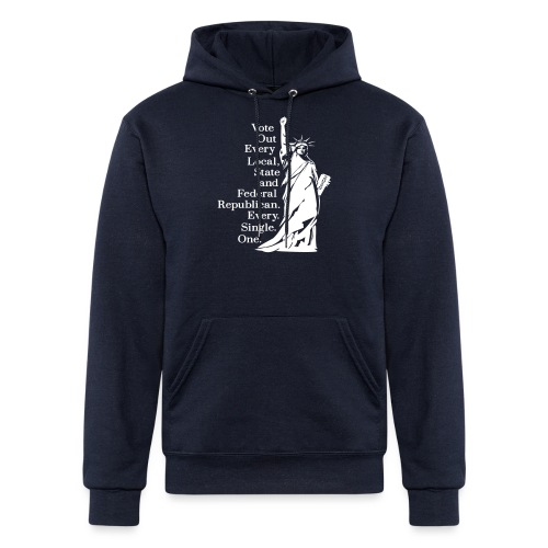 Vote Out Republicans Statue of Liberty - Champion Unisex Powerblend Hoodie