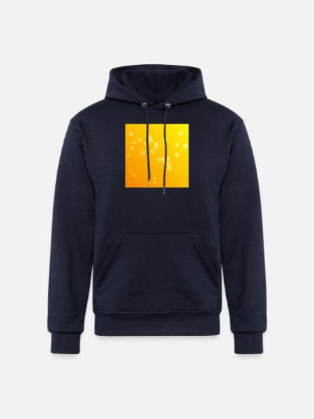 pretty yellow bubbles - Champion Unisex Powerblend Hoodie - navy