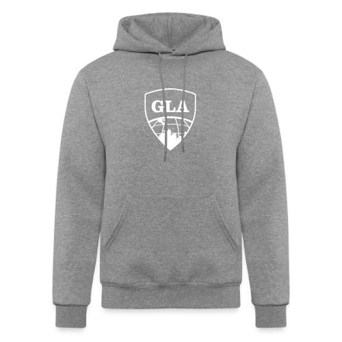 White Shield Logo - Champion Unisex Powerblend Hoodie